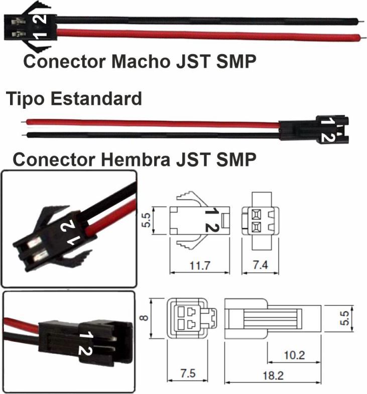 Conector 2pin SMP 